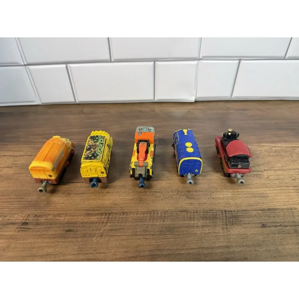 Chuggington Die Cast Train Lot of 5 Brewster, Old Puffer Pete, Skylar